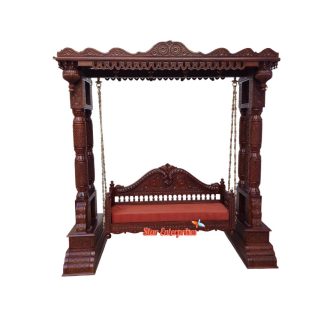 Wooden Carved Traditional Swing