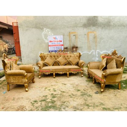Star Enterprises Wooden Antique Carved Sofa Set SOFA-056 - Image 4
