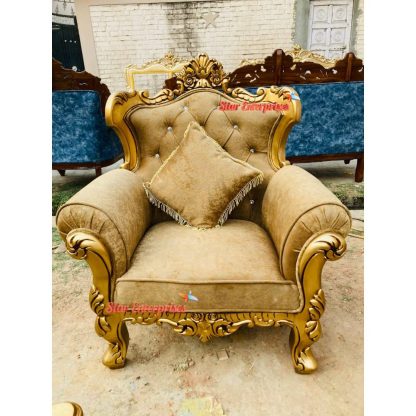 Star Enterprises Wooden Antique Carved Sofa Set SOFA-056 - Image 2