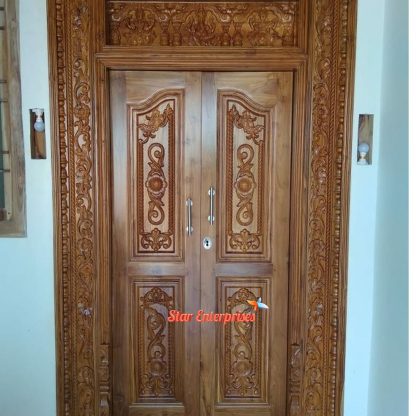 Wooden Full Hand Carved Door DR-01 - Image 4