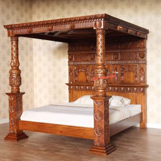 Wooden Handcrafted Poster Bed