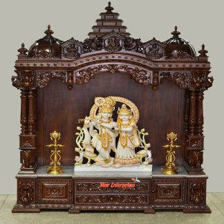 Wooden Puja Mandir Design