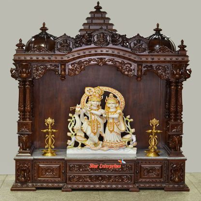 Wooden Puja Mandir Design
