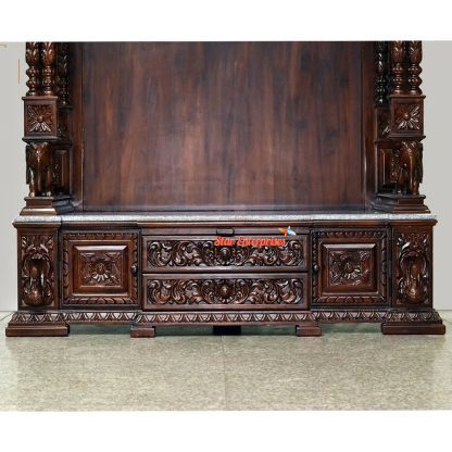 Star Enterprises Wooden ISKCON Puja Mandir Design TMP-030 - Image 5