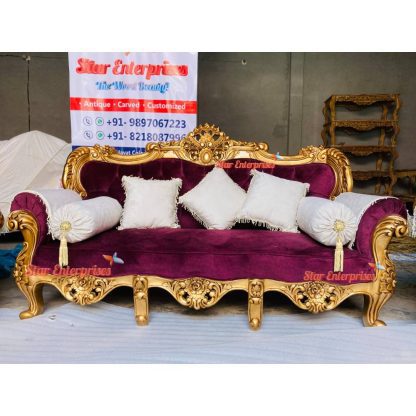 Star Enterprises Wooden Royal Carved Sofa Set SOFA-057 - Image 2