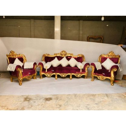 Star Enterprises Wooden Royal Carved Sofa Set SOFA-057 - Image 6