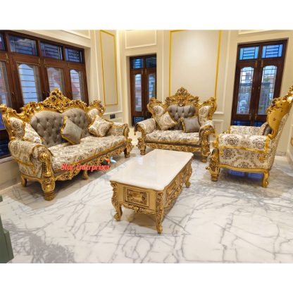 Wooden Royal Sofa Set