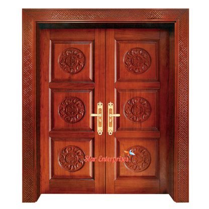 Wooden Stylish Double Door Design