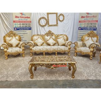 Wooden Top Luxury Sofa Set