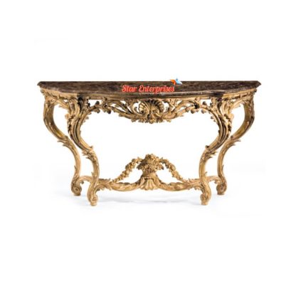 Classic Italian Style Hand Carved Console Table