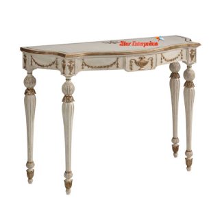 Classic Style Hand Carved Console Table