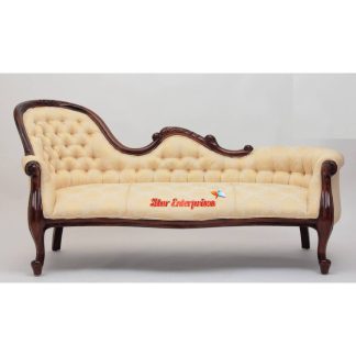 Elegant Antique Style Diwan Chaise Lounge