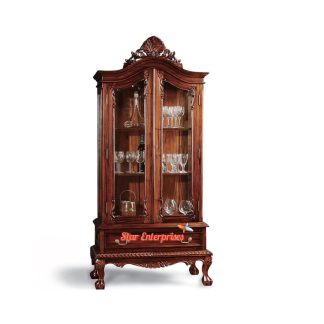 French Crafted Hand Carved Showcase