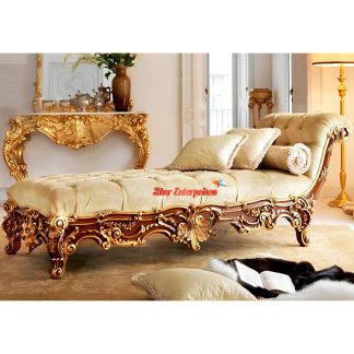 Luxury And Royal Handcrafted Chaise Lounge