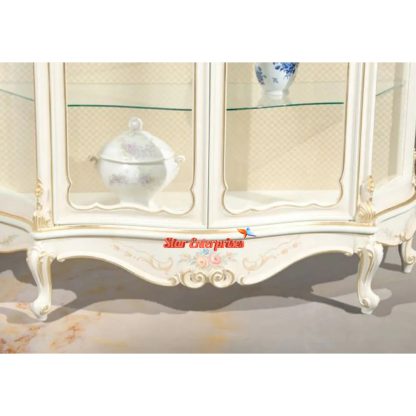 Luxury Design Solid Teak Wood Carving Showcase CKR-018 - Image 2