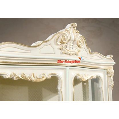Luxury Design Solid Teak Wood Carving Showcase CKR-018 - Image 3