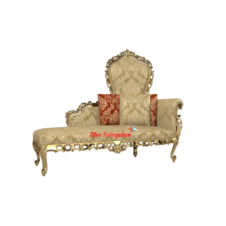 Luxury Hand Carved Italian Style Chaise Lounge