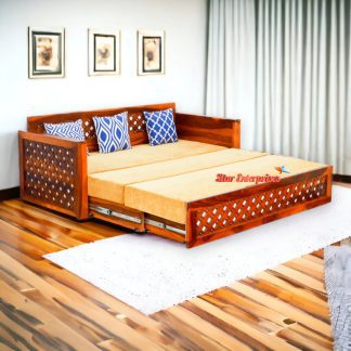 Luxury Teak Wood Sofa Cum Bed