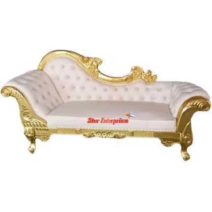 Premium Design Solid Wood Carved Chaise Lounge