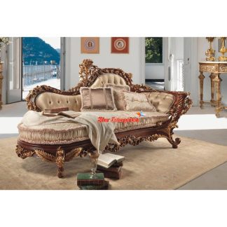 Royal European Style Hand Carved Diwan Sofa