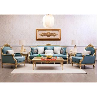 Royal Style Handmade Teakwood Sofa Set And Table