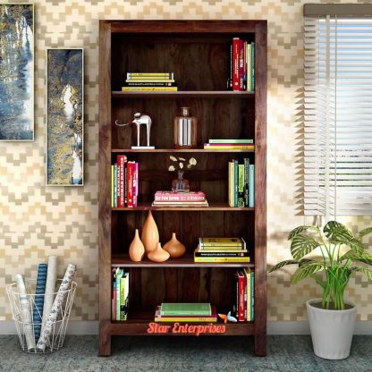 Teak Wood Classic Hand Made Book Shelf