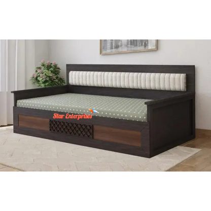 Teak Wood Three Seater Classic Sofa Cum Bed