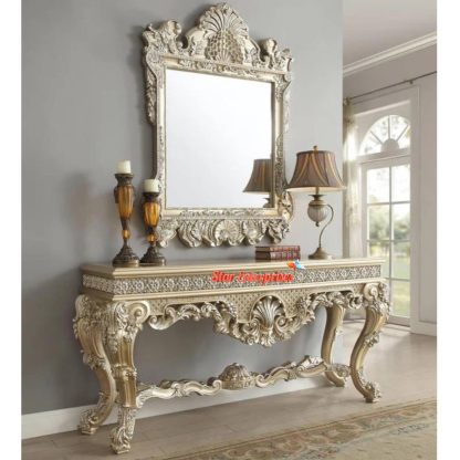 Star Enterprises Wooden Carved Traditional Console Table CNSL-029 - Image 3