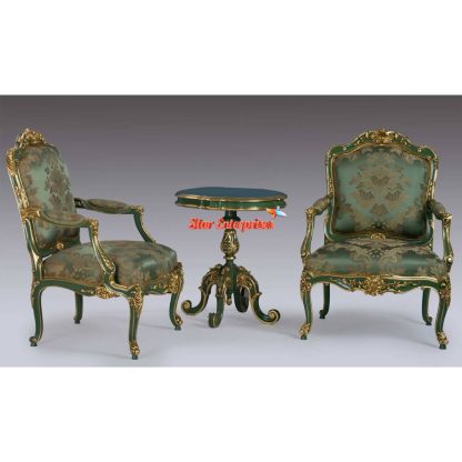 Star Enterprises Wooden Hand Carved French Style Sofa SOFA-067 - Image 2