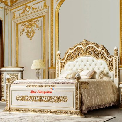 Wooden Luxury Hand Carved Bed