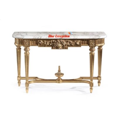 Star Enterprises Wooden Luxury Hand Carved Console Table CNSL-026 - Image 2