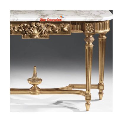 Star Enterprises Wooden Luxury Hand Carved Console Table CNSL-026 - Image 3