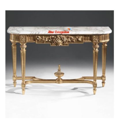 Star Enterprises Wooden Luxury Hand Carved Console Table CNSL-026 - Image 4