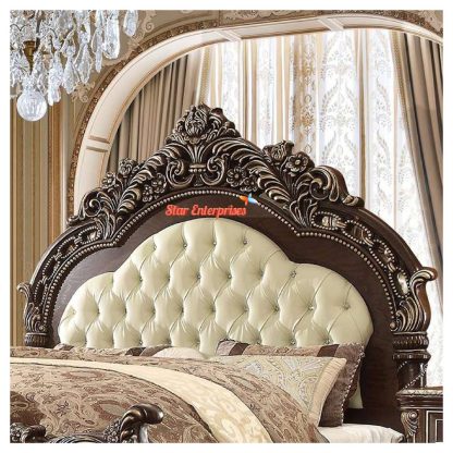 Star Enterprises Wooden Royal King Size Bed BD-037 - Image 4