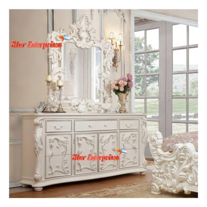 Star Enterprises Wooden Royal King Size Bed BD-040 - Image 4