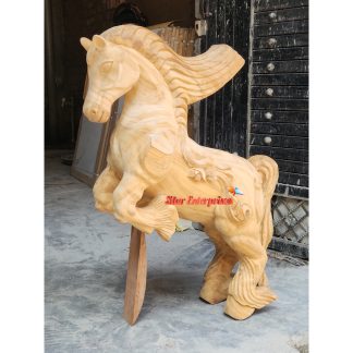 Wooden Horse Railing Master Pillar