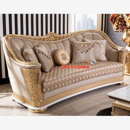 Star Enterprises Wooden Luxury Classic Sofa Set SOFA-082 - Image 2