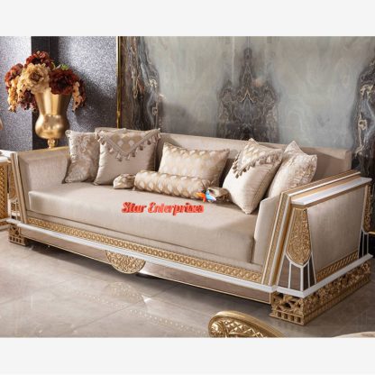 Star Enterprises Wooden Luxury Classic Sofa Set SOFA-082 - Image 3