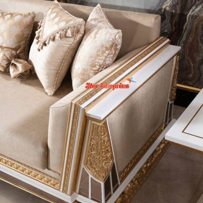 Star Enterprises Wooden Luxury Classic Sofa Set SOFA-082 - Image 4