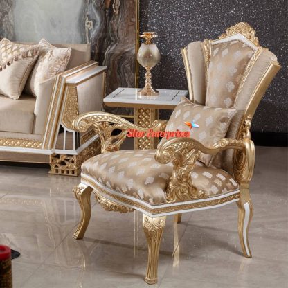 Star Enterprises Wooden Luxury Classic Sofa Set SOFA-082 - Image 7