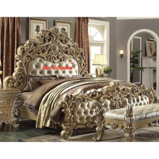 Wooden Luxury Maharaja Fully Carved Bed