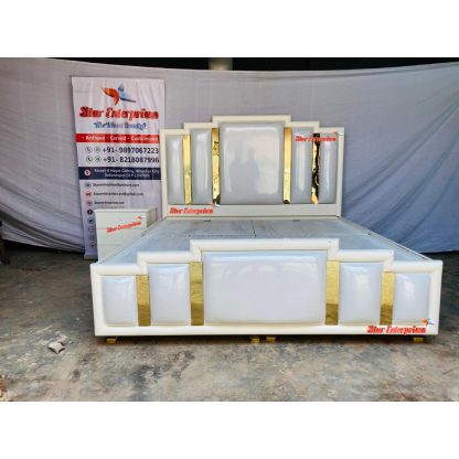 Star Enterprises Wooden Modern Style Double Bed BD-0103 - Image 2