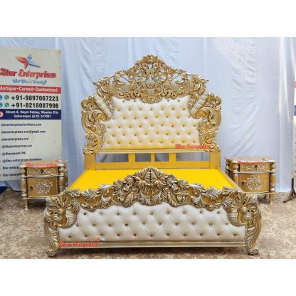 Wooden Royal Hand Carved Bed