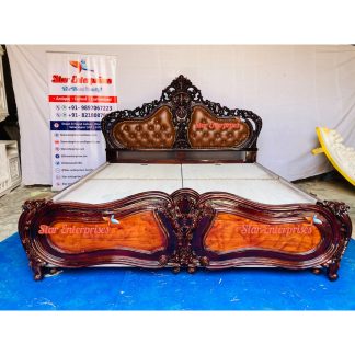 Wooden Royal Hand Carved King Size Bed