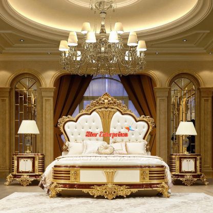 Wooden Royal King Size Bed