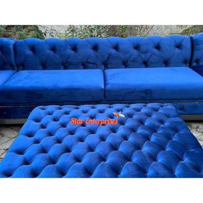 Star Enterprises Wooden Royal Luxury L-Shape Sofa Set L-SOFA-05 - Image 4