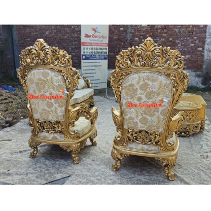 Star Enterprises Wooden Arabian Style Maharaja Sofa Set SOFA-080 - Image 11
