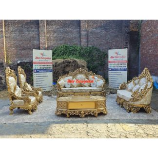 Wooden Royal Luxury Sofa Set