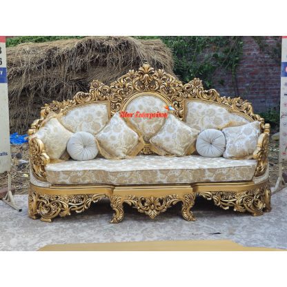Star Enterprises Wooden Arabian Style Maharaja Sofa Set SOFA-080 - Image 6