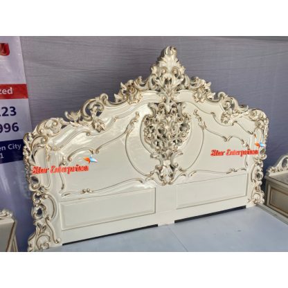 Star Enterprises Wooden Royal Queen Size Bed BD-092 - Image 6